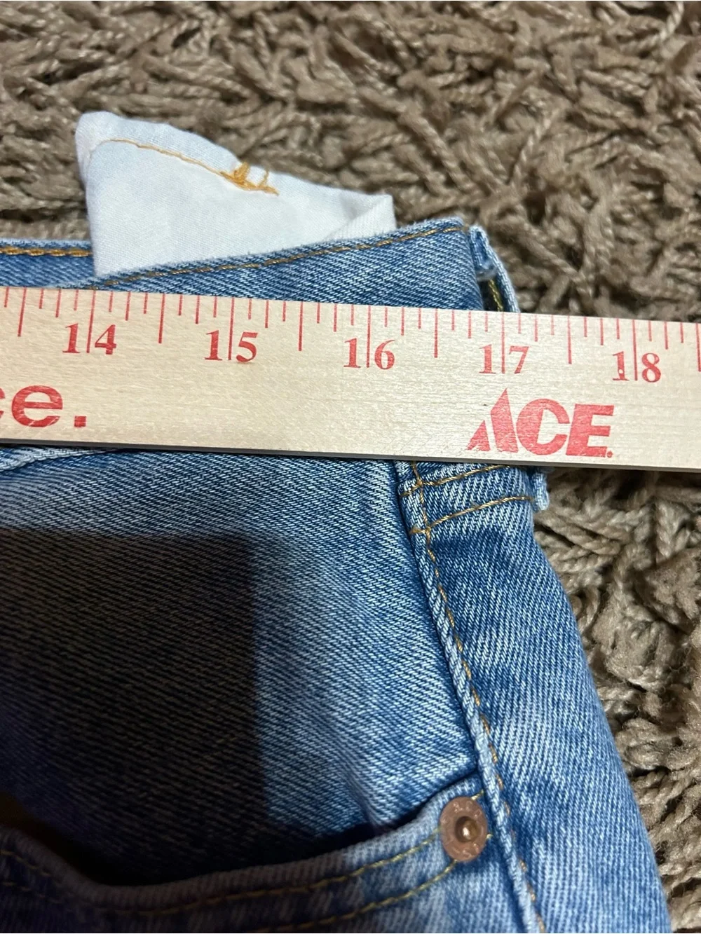 Vintage Levis 501 Jeans Mens Size 34x36 Made In Egypt Button Fly Straight Leg